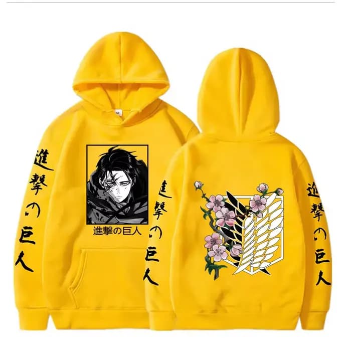 Sweat à capuche graphique Levi Attack AngiLarge pour hommes et femmes