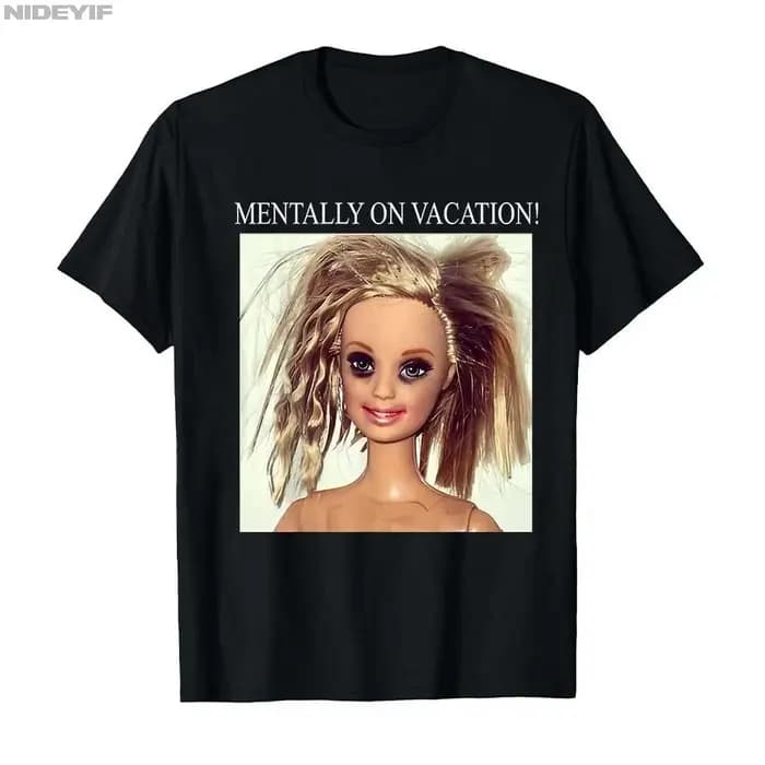 T-shirt drôle avec visage de poupée dégoûtant pour hommes et femmes
