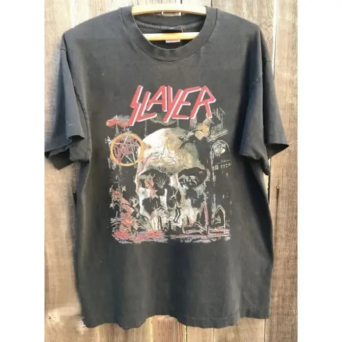 T-shirt Slayer Band Tour, nouveau T-shirt unisexe décontracté à la mode pour l'été