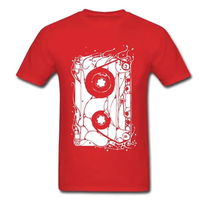 T-Shirt à Manches Courtes et Col Ras du Cou pour Homme