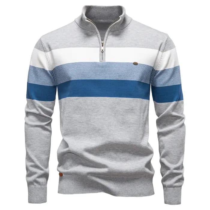 AIOPESON hommes Patchwork pull