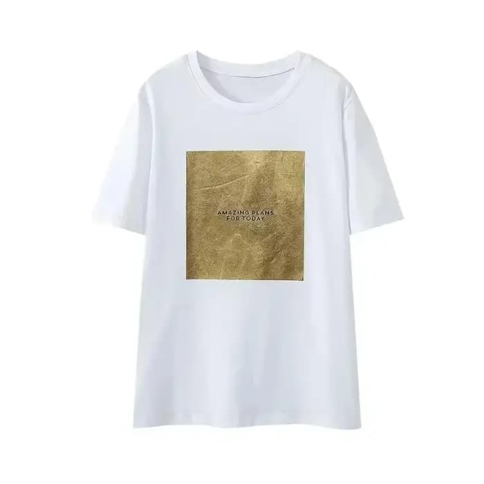 T-shirts pour femmes été 2025 Y2k Streetwear mode filles t-shirt à manches courtes col rond