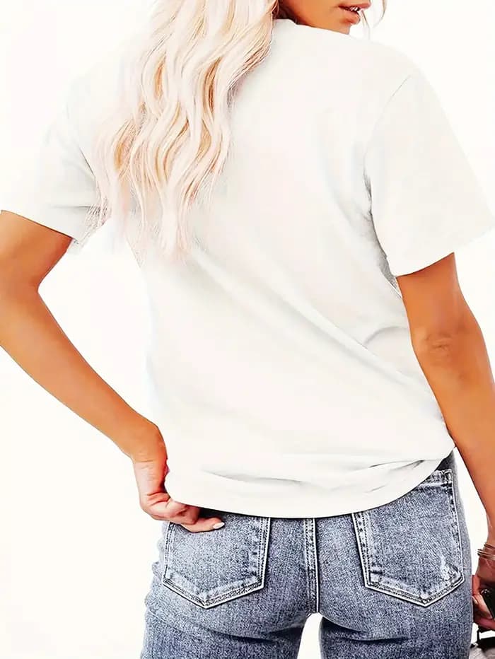 T-shirt à imprimé graphique Candy Crew pour femmes