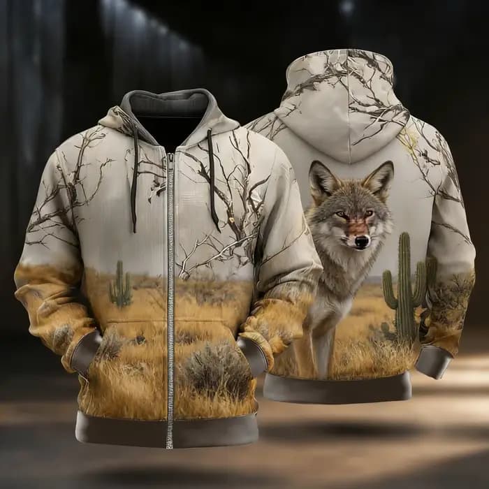 Sweat à capuche camouflage pour homme