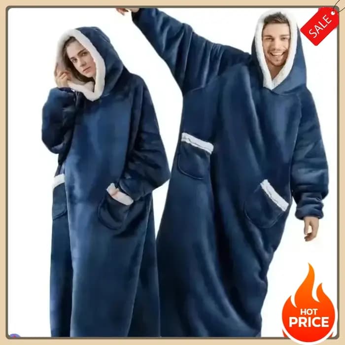 Pull-over en polaire d'agneau à capuche pour l'hiver