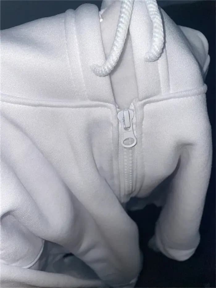 Sweats à capuche à manches longues avec fermeture éclair pour hommes et femmes
