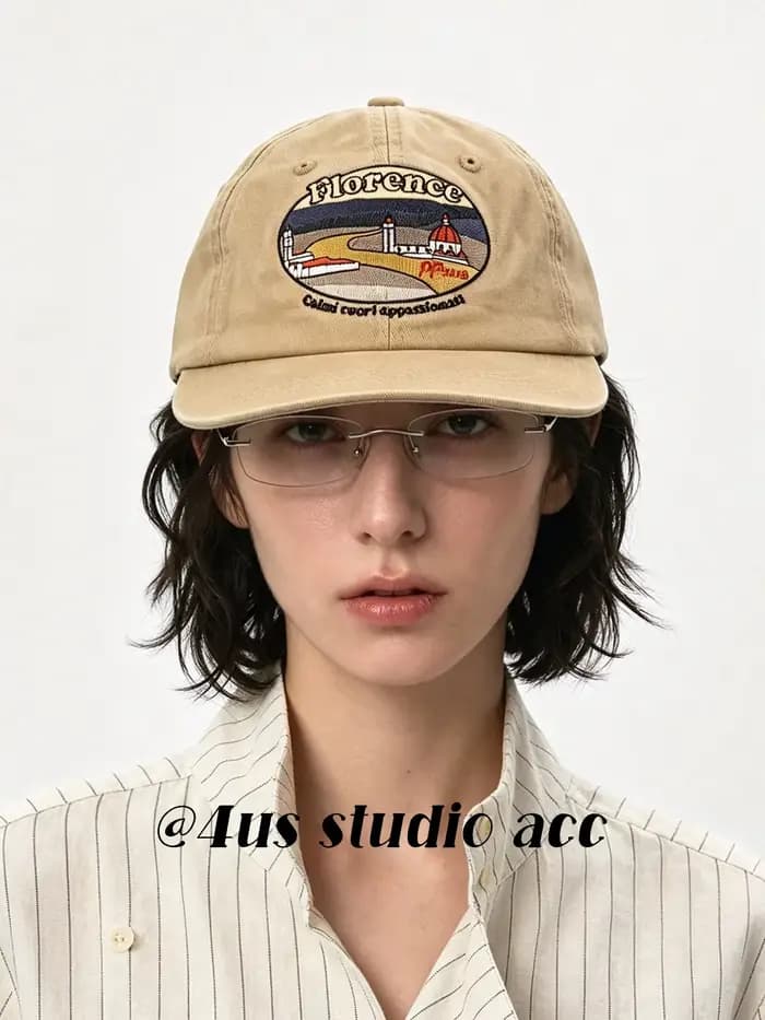 Casquette de baseball vintage pour hommes et femmes - lettrage brodé, visière plate, protection solaire, casquette bec de canard amincissante