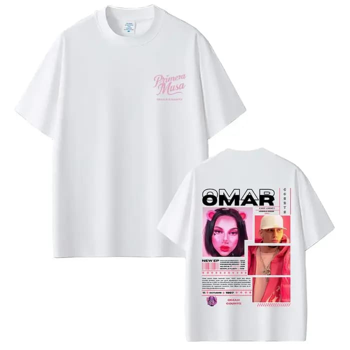 Rappeur Omar Courtz Primera Musa T-shirts hommes femmes mode Hip Hop surdimensionné à manches courtes