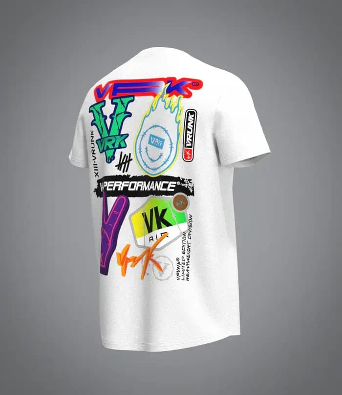 T-shirt VRK d'été pour homme, ample, en maille respirante, à manches courtes et col rond, nouvelle c