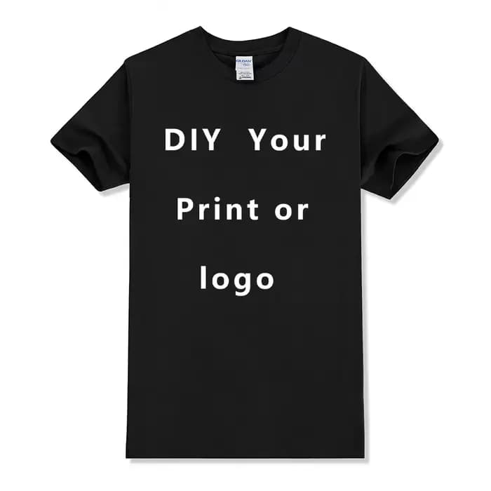 T-shirt personnalisé femmes hommes personnalisé imprimé 100% coton à manches courtes votre Logo Phot
