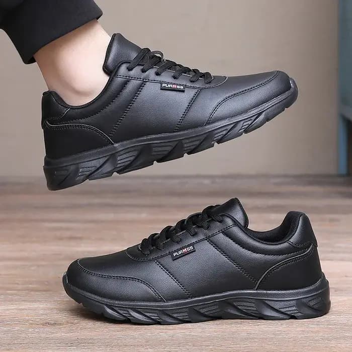 Nouveaux hommes baskets mode cuir PU chaussures décontractées