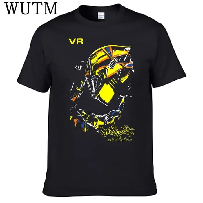 Moto GP Rossi VR t-shirt classique 100% coton t-shirts pour hommes