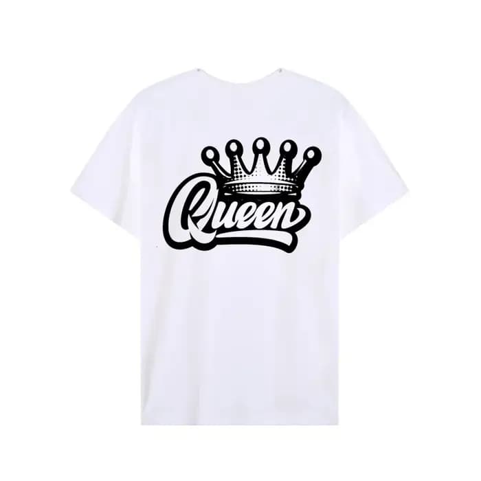 Roi reine couronne imprimer amoureux Couples T-shirt Harajuku femmes