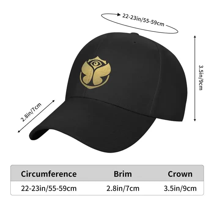 Casquette de Baseball personnalisée en or Tomorrowland