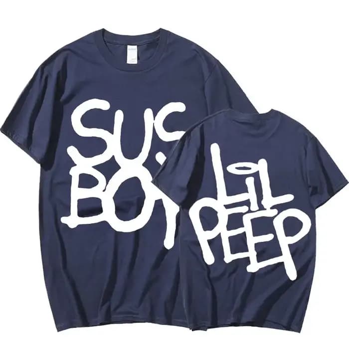 Lil Peep Sus Boy rose graphique T-Shirt hommes Cool Hip Hop rappeur