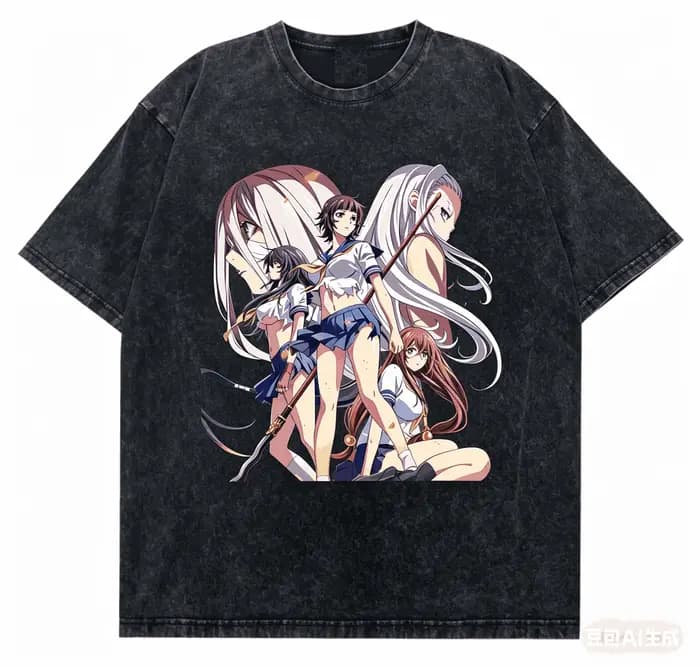 T-shirt délavé Ikki Tousen