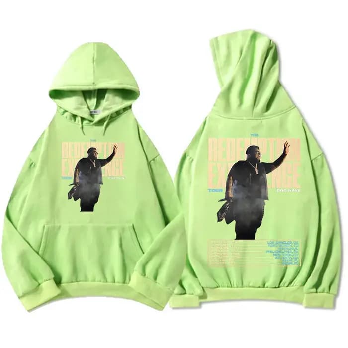 Rappeur Rod Wave Redemption Tour 2025-2026 sweat à capuche hiver polaire hommes femmes sweats