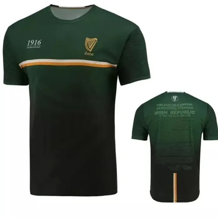 1916 maillot de commémoration 3D imprimé sport Football T-Shirt Collins maillot de commémoration Irl