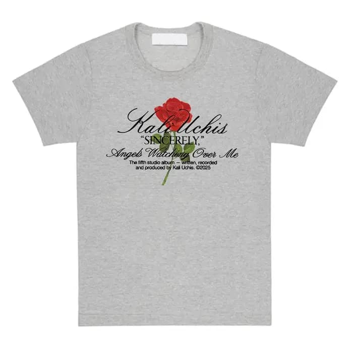 Sincerely Rose T-Shirt KALI UCHIS chanteur graphique t-shirts à manches courtes coton femme