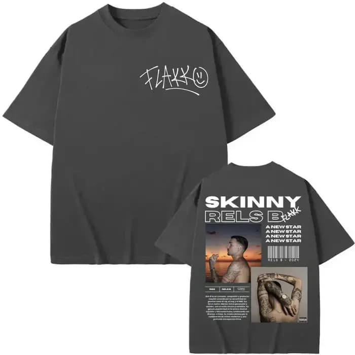 Rappeur Rels B Album affiche graphique T-shirts hommes femmes vêtements Hip Hop mode T-shirts haute