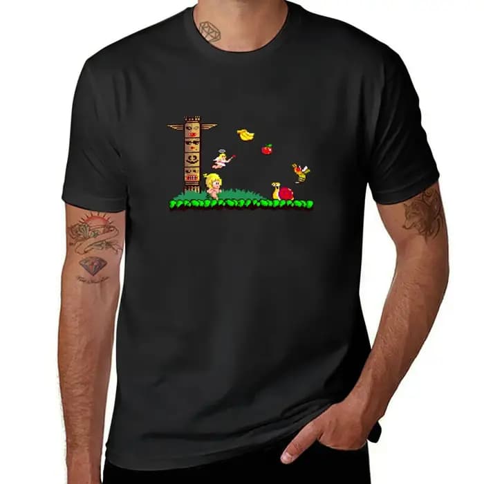 T-shirt Wonder Boy Arcade 2 pour homme, design personnalisé uni, votre propre nouvelle édition, t-sh