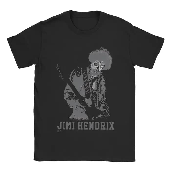 T-Shirt en coton Jimi Hendrix pour homme, classique, respirant, nouveauté, grande taille, vêtements