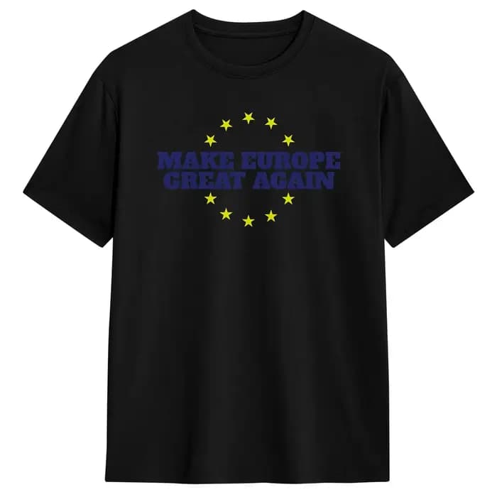 T-Shirt pour hommes, en coton, à la mode, à manches courtes, col rond, imprimé graphique, Make Europ