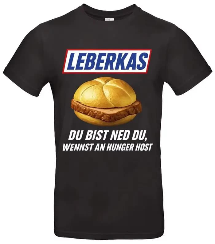 T-shirt humoristique Leberkas Meme Y2k, streetwear décontracté, en coton, imprimé surdimensionné, co