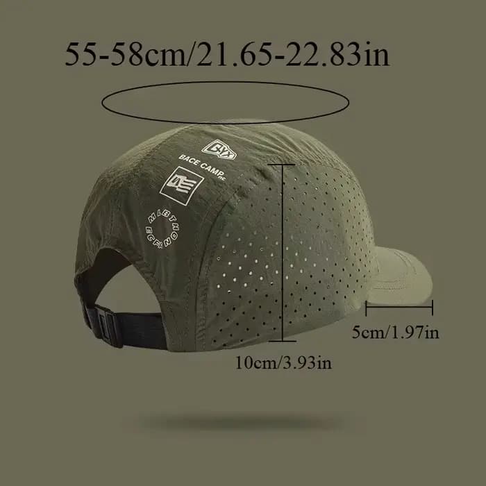 Casquette de baseball unisexe respirante 1 pièce