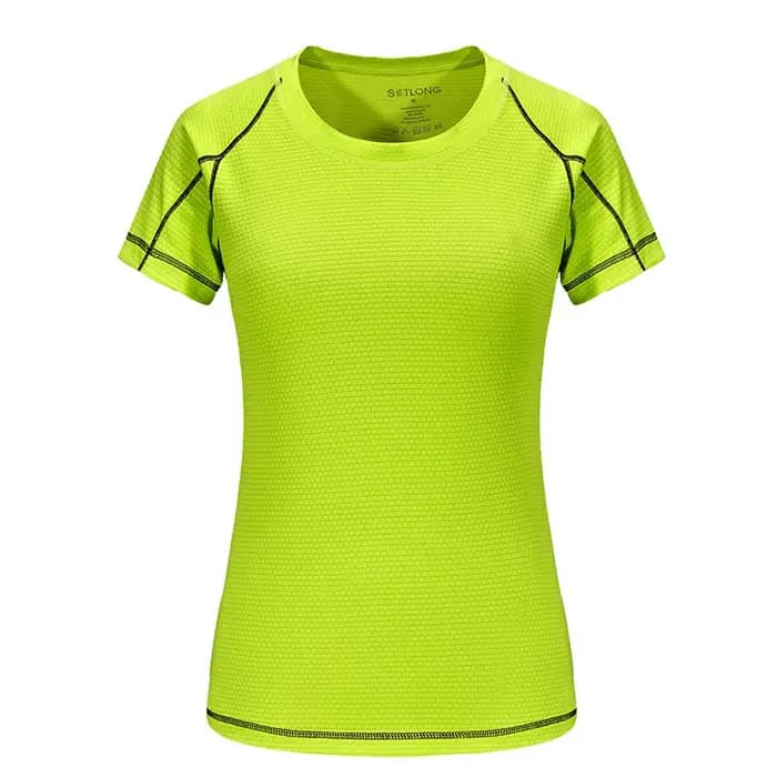 T-shirts à manches courtes à séchage rapide pour femmes – Chemises anti-humidité, hauts de sport pou