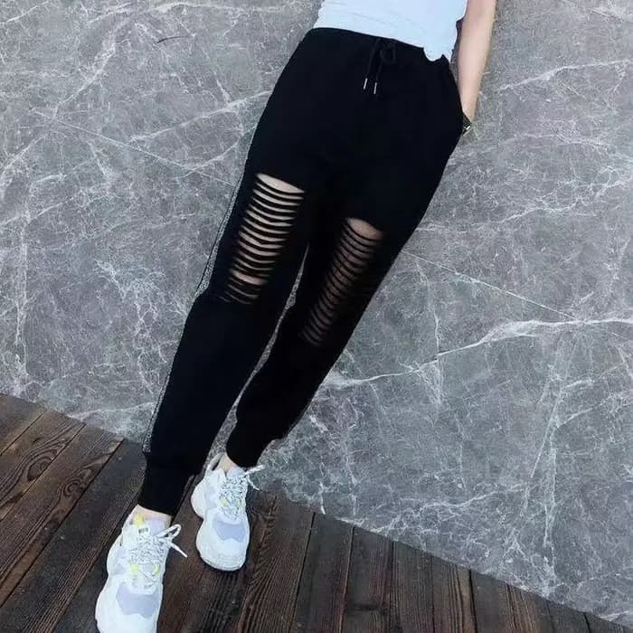 FJFor-Pantalon de jogging à rayures pour femme, vêtements de sport, survêtement de fitness, jogging avec poches, proximité, Wstring, adt Baggy G