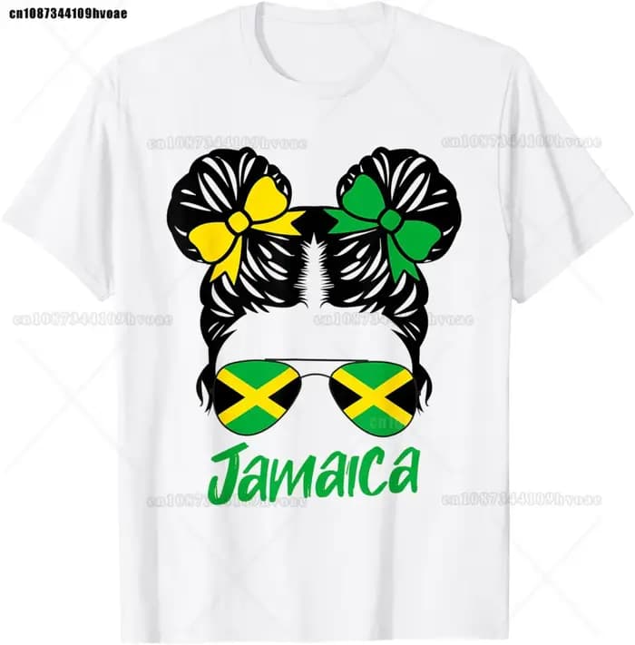 Rasta Reggae One Love Jamaica Rétro Vintage Sport Drapeau Jamaïcain T-shirts Graphique Coton Streetwear Manches Courtes Cadeaux D'anniversaire