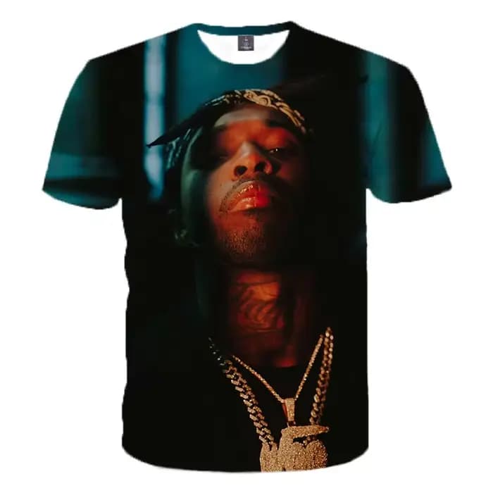 T-shirt imprimé 3D Pop Smoke