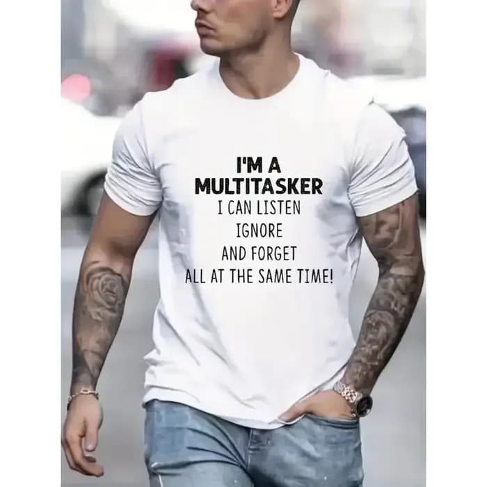 Hauts pour hommes nouveau Style lettre imprimer mode décontracté à manches courtes T-shirt Streetwear