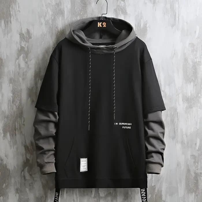 Nouveau sweat à capuche Patchwork Hip Hop hommes pull à capuche Streetwear décontracté mode vêtement