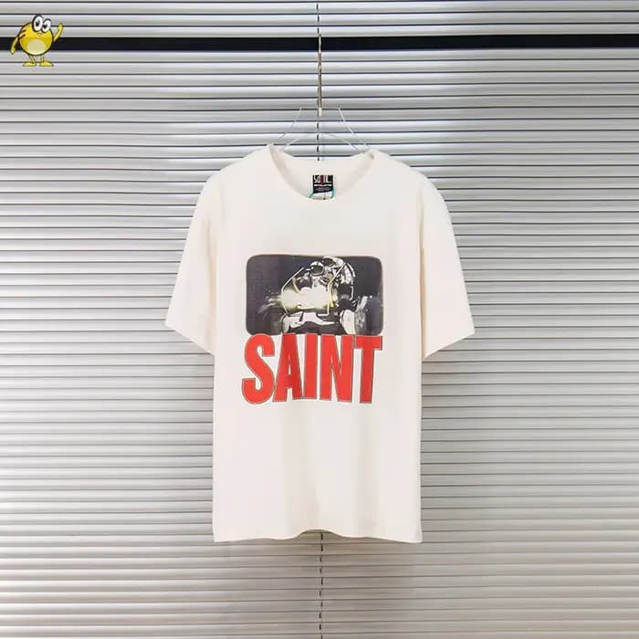 T-shirt Streetwear Lavé SAINT Homme Femme – Qualité Supérieure