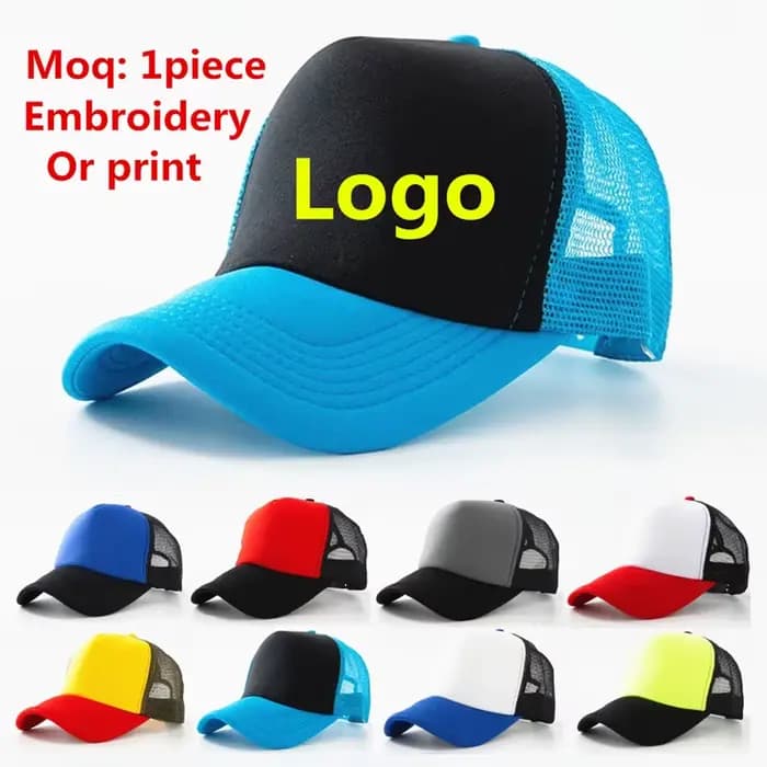 Chapeaux de camionneur personnalisés casquettes de baseball de sport en mousse polyester Logo imprimé broderie