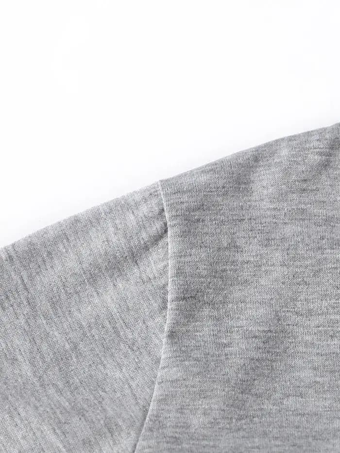 Gris couleur unie vêtements hommes t-shirts de haute qualité nouveau t-shirt été décontracté couverture en coton Hip