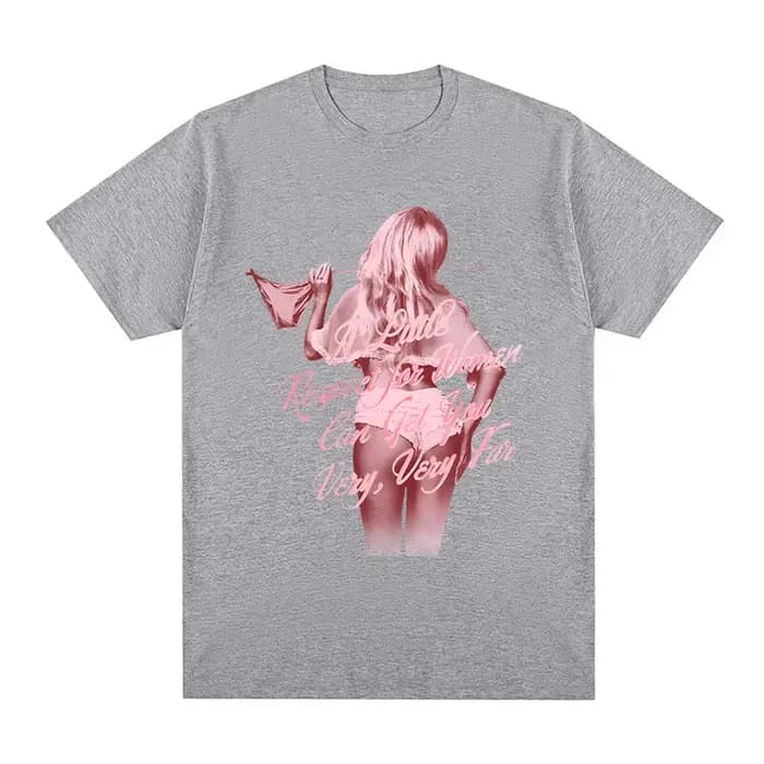 Sabrina charpentier un peu de respect pour les femmes T-SHIRT 2025NEW album été 100% coton haute qualité T-SHIRT le même style du chanteur