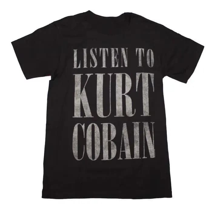 T-Shirt classique avec Logo rouge du groupe de Rock Nirvana