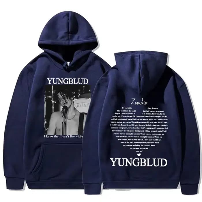 Sweat-shirts à capuche pour hommes Yungblud & Zombie Rock Band