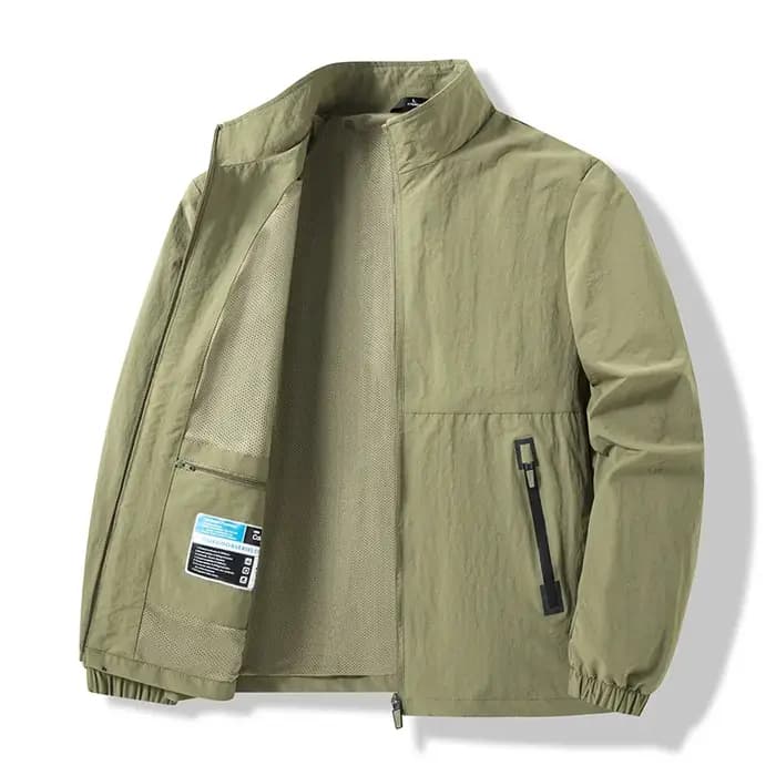 Nouvelle veste pour homme printemps-automne coupe ample col montant sportswear décontracté extérieur coupe-vent polyvale