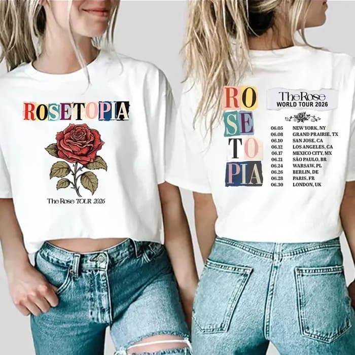 T-shirt K-pop The Rose avec impression double face