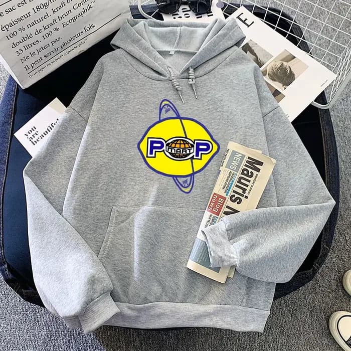 Sweat à Capuche avec Bande Citron U2 pour Femme et Homme
