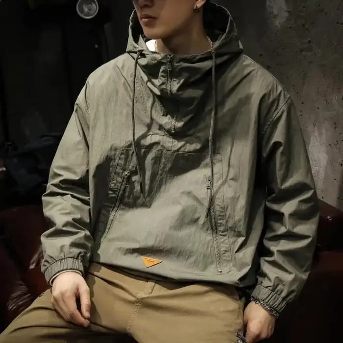 Sweat à capuche zippé grande taille pour homme