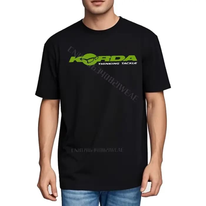 Homme T-shirt graphique coupe décontractée T-shirt Korda Thunder Tackle Logo Design été séchage rapi