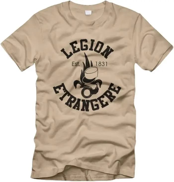 Thomas Gast 7 flamme Grenade légion étrangère hommes T-Shirt à manches courtes décontracté 100% coton chemise
