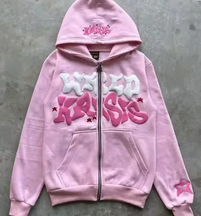 Sweat-shirt à capuche imprimé avec lettres américaines rétro pour homme, cardigan ouvert unisexe pou