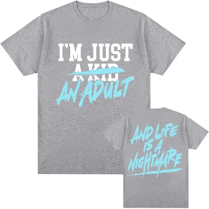 T-shirt I'm Just A Kid SIMPLE PLAN Design Graphic