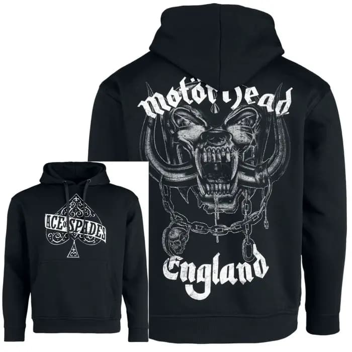 Sweat à capuche Y2k Motörhead avec imprimé de groupe